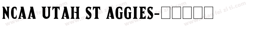 NCAA Utah St Aggies字体转换
